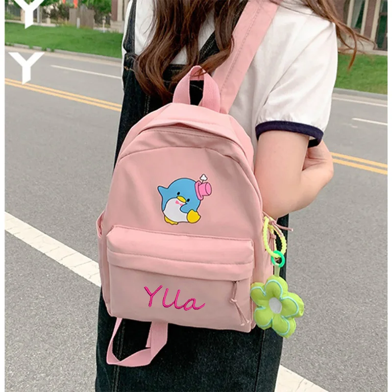 

Personalized Children's Dolphin Backpack, Customized With Any Name For Boys And Girls, Toddler Backpack, Animal Bag, Girl Gift