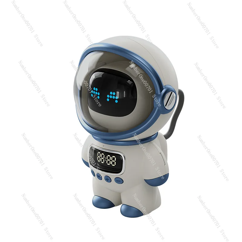 

Astronaut Smart Bluetooth Audio Alarm Clock Home Creative Radio TF Card FM Clock AI Smart Intercom Audio