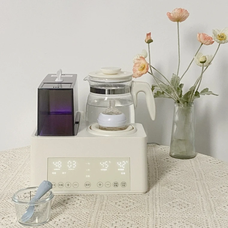 Bottle sterilizer with drying two-in-one constant temperature kettle, milk shaker three-in-one special for baby milk flushing