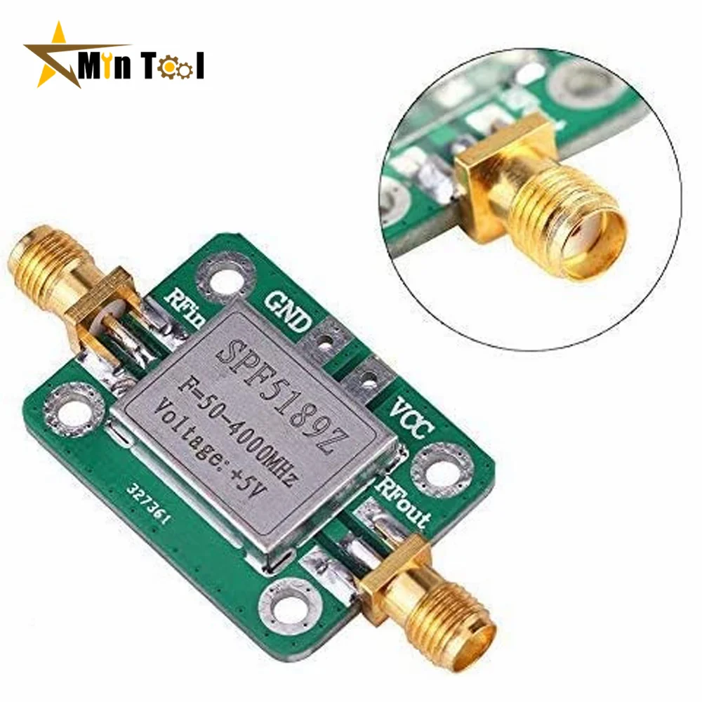 SPF5189 with Shield Shell RF Signal Receiver Low Noise Radio Frequency LNA 50-4000MHz NF=0.6dB Amplifier Module Electrician Tool