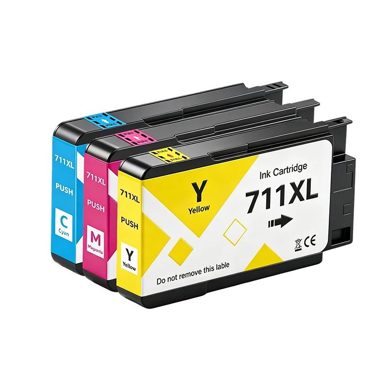 Чернильный картридж 711 711XL с пигментными чернилами совместимый принтерами HP DesignJet T100 T120 T125 T130 T520 T530