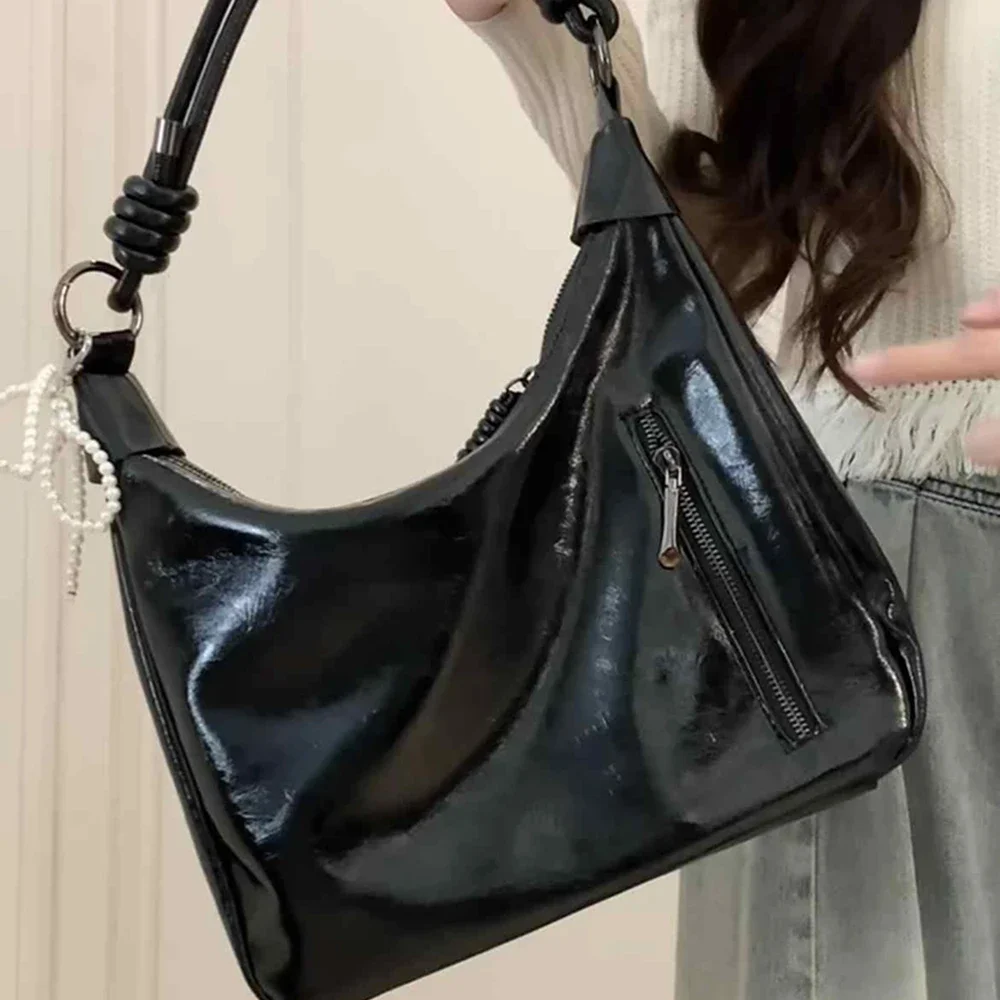 الترفيه لينة بولي Leather الجلود تنوعا تحت الإبط حمل حقيبة للنساء نمط جديد فئة العمل التنقل حقيبة كتف مفردة سعة كبيرة