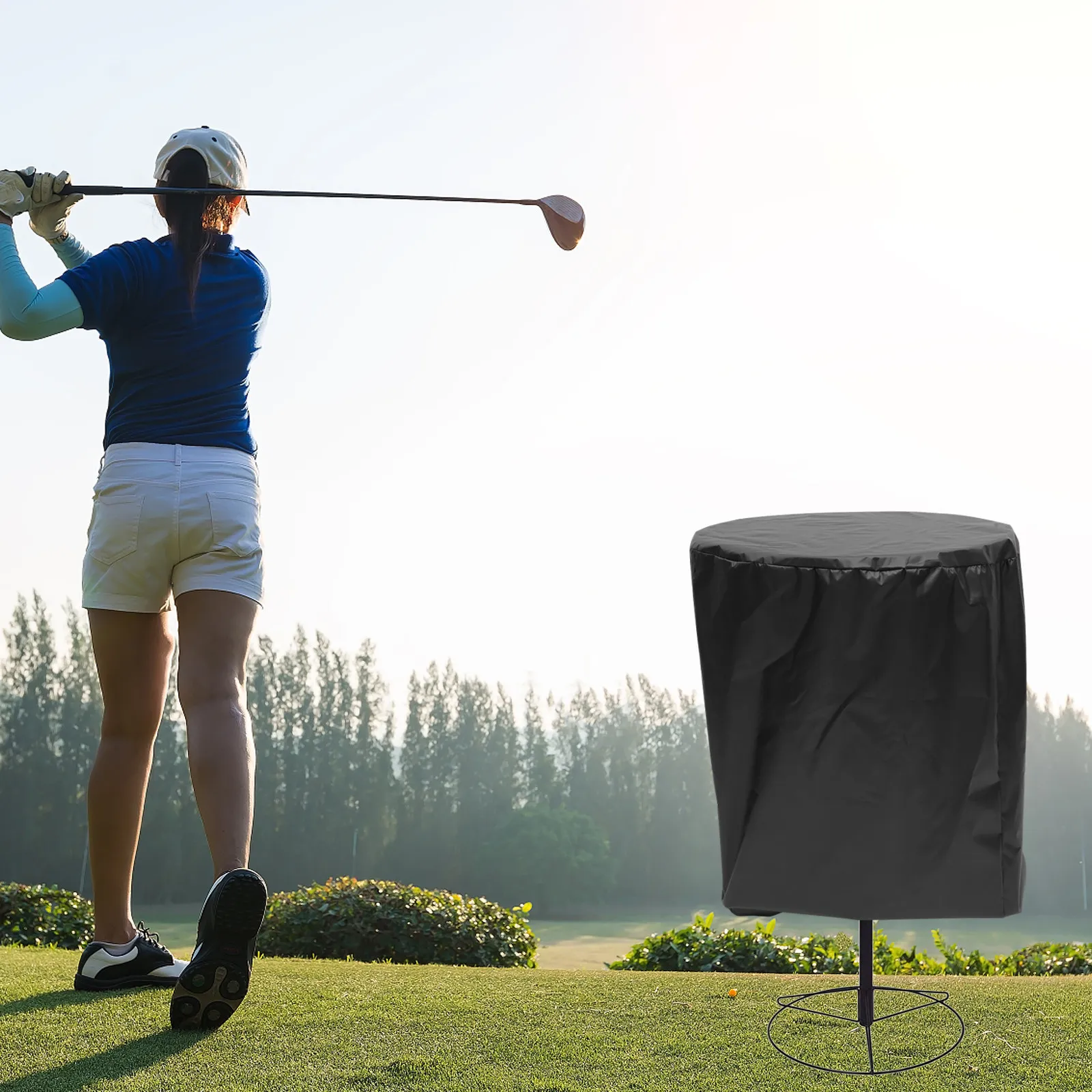 

Premium Polyester Disc Golf Basket Cover Heavy-Duty Weatherproof Protective Sleeve for Outdoor Training Rain Wind Sand Dust