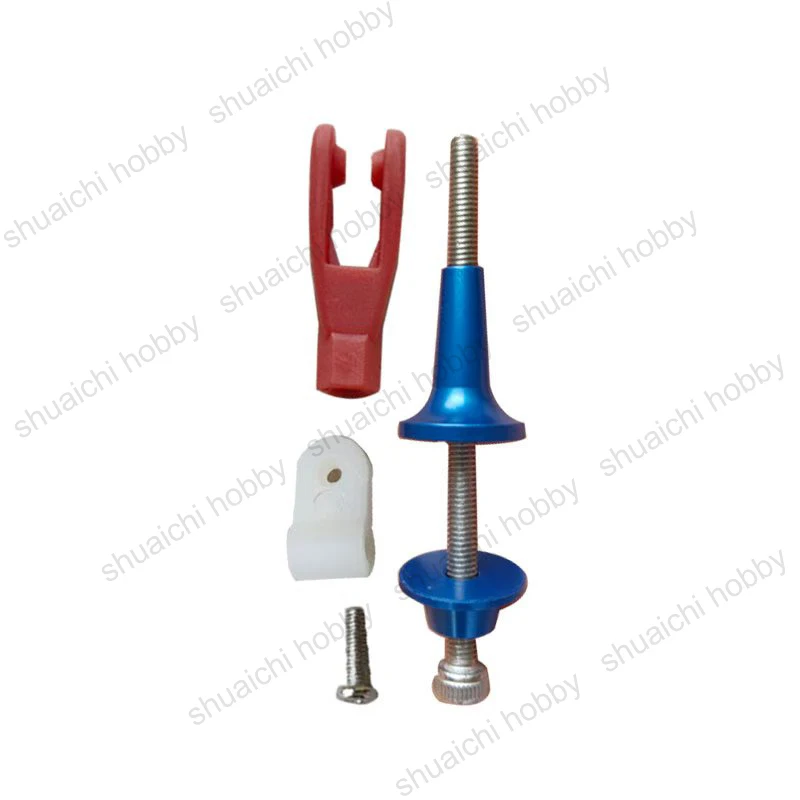 1Set M3x50mm Telescopic Conical Rocker Arm/Servo Arm Pushrod Clamp Head Connecting Rod for RC Model Airplane DIY Modified Parts