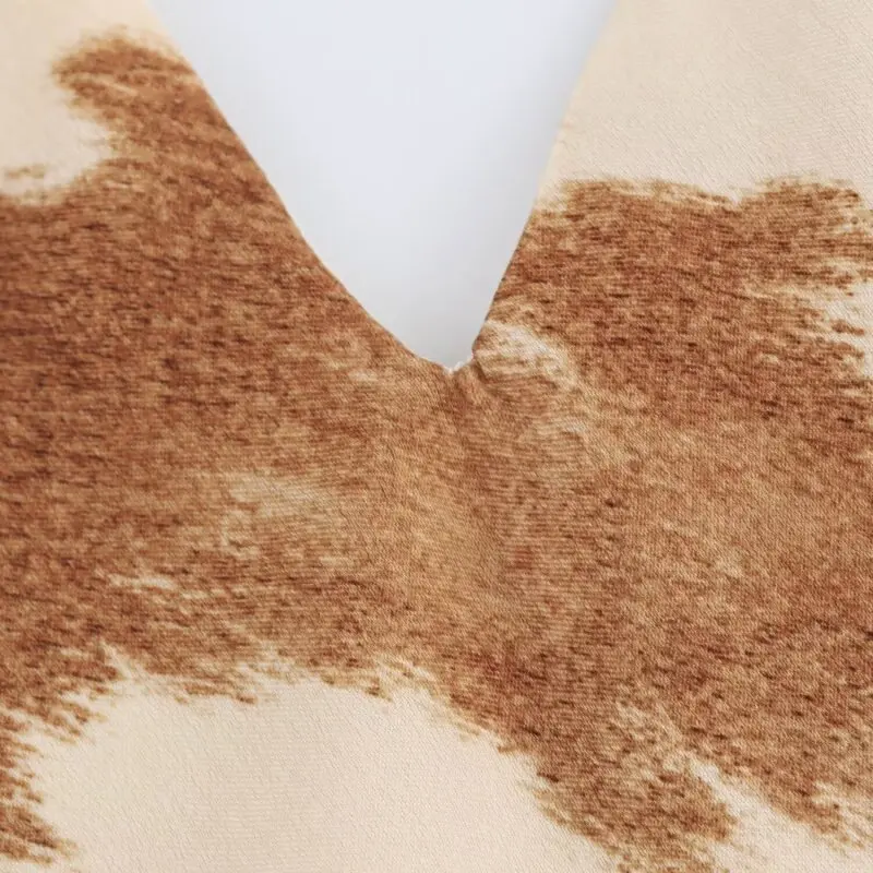 เดรสผ้าซาตินลายสัตว์สำหรับผู้หญิง สายเดี่ยว เนื้อผ้าไหม สไตล์เซ็กซี่ แขนกุด ยาวแบบแม็กซี่ เหมาะสำหรับงานปาร์ตี้และงานราตรี