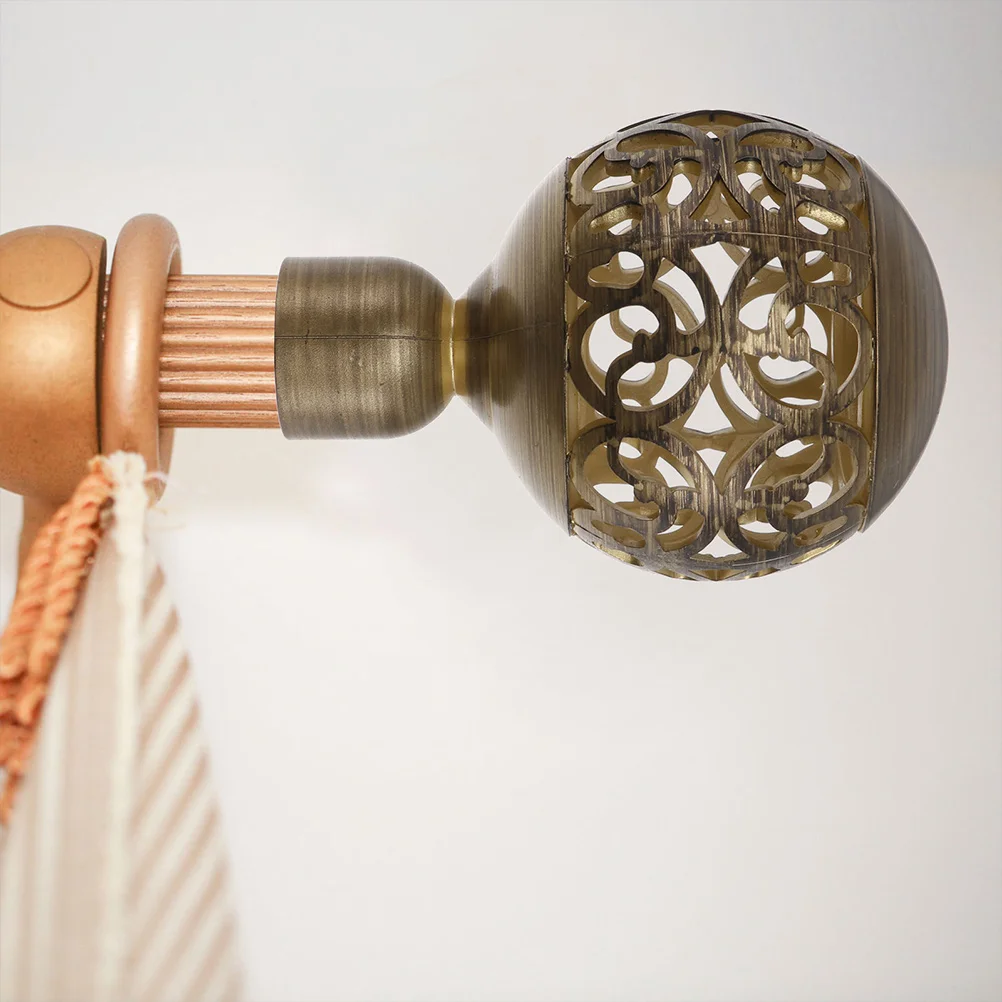 

4pcs Decorative Professional Caps Household Pole Ends Abs Material Office Decoration Wear-Resistant Stylish