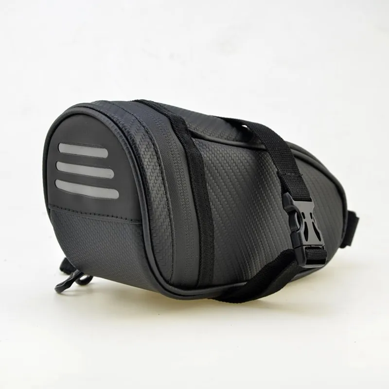 AliExpress NONE Waterproof Bike Saddle Bag Reflective Rear Tail Bag Secure Strap Mount Large Capacity MTB Road Bicycle Seat Storage Bag