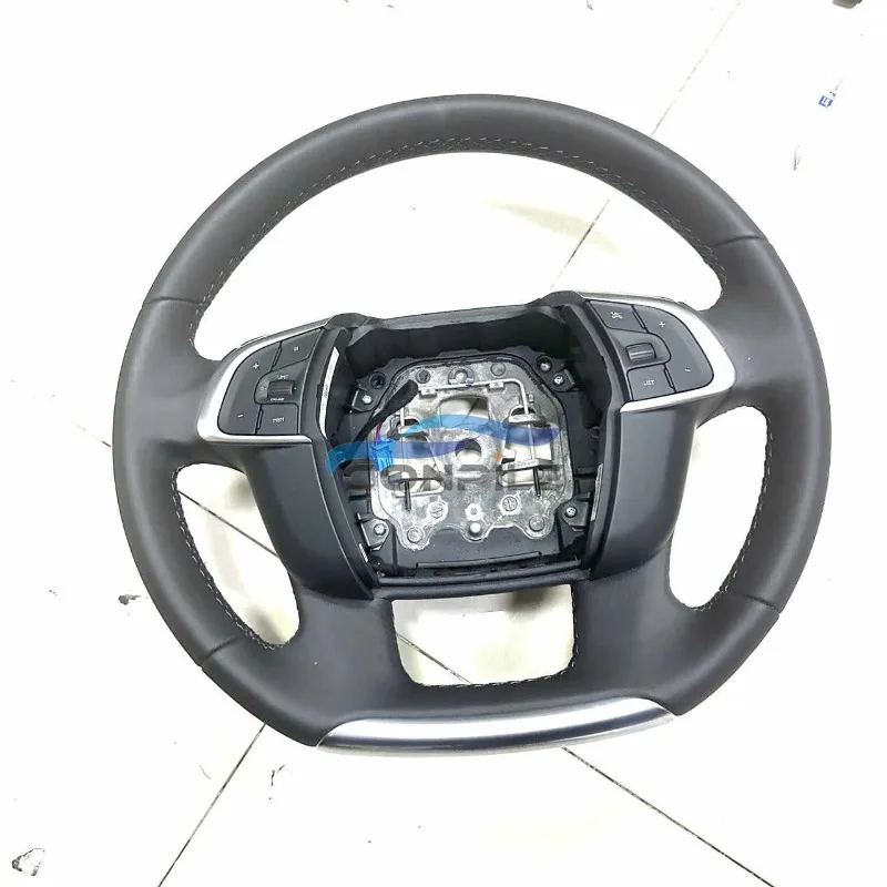 

For Citroen C4L Retrofitting and Upgrading The Cruise Control High-end Leather Multifunctional Steering Wheel 1pcs