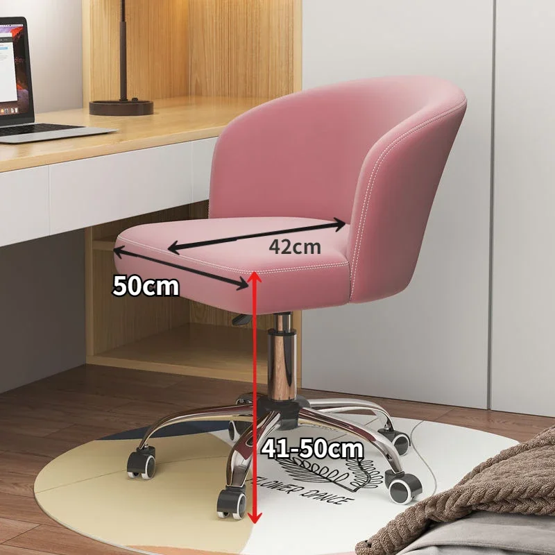 

Computer Chair Home Comfort Study Chair Makeup stool Light Luxury Bedroom Dormitory Seat Sedentary Light Luxury Office Chairs