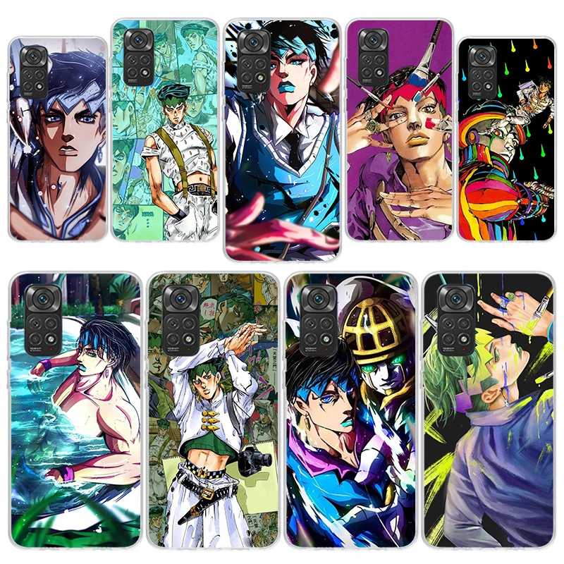 JoJo Adventure Rohan Kishibe Phone Case Cover for Xiaomi Redmi Note 14 13 12 11 Pro Plus 12S 11S 10S 10 11E 11T 9 9S Soft Shockp