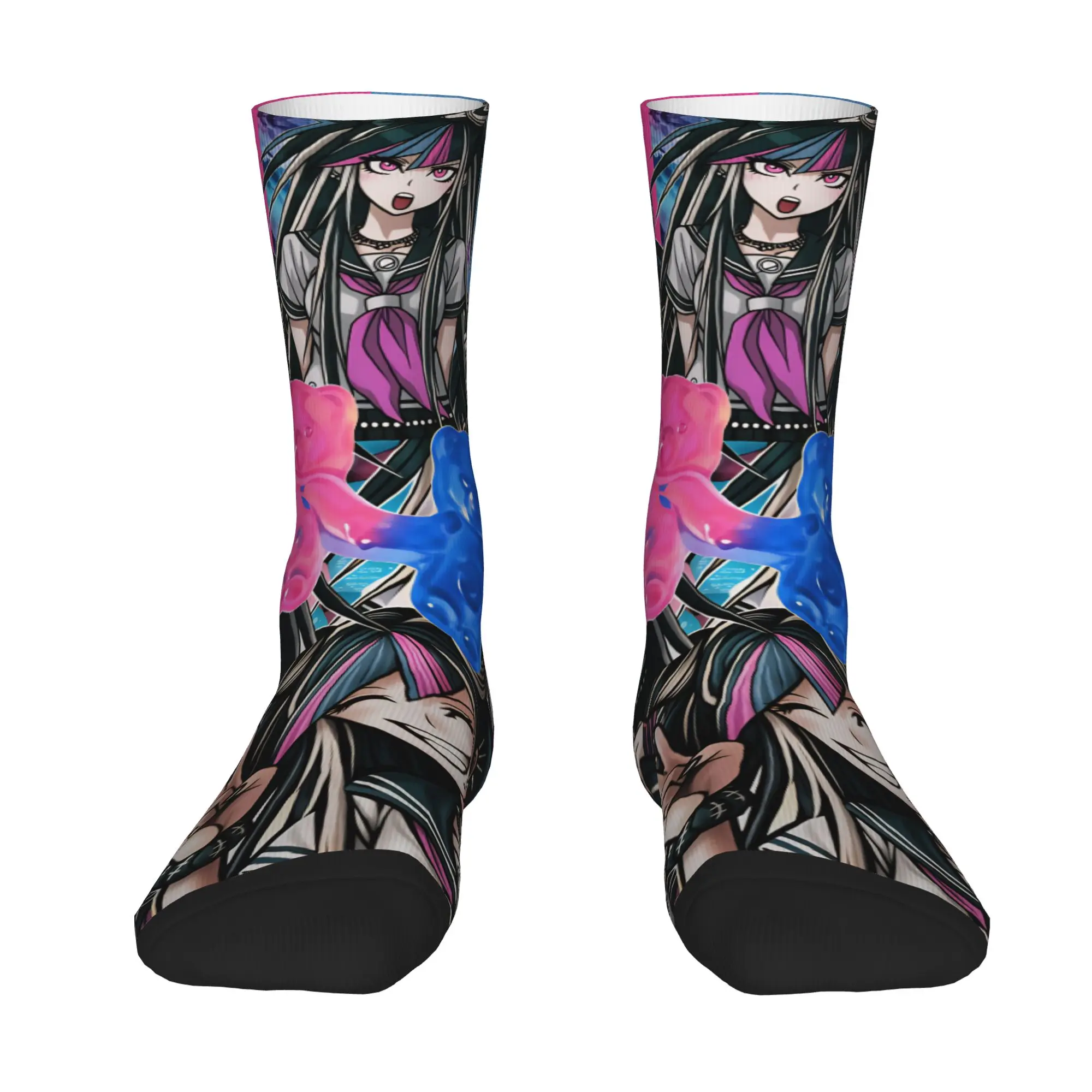 Danganronpa Ibuki M-Mioda Socks  Novelty Stockings Women Men Breathable Outdoor Socks Winter Graphic Non Slip Socks