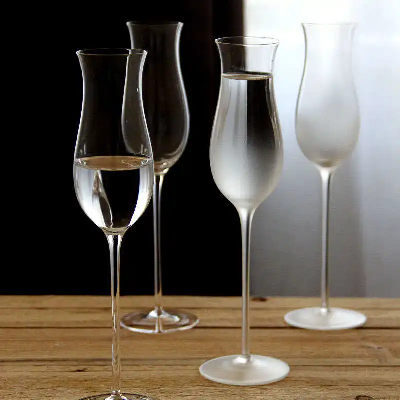 

Frost Mist Style Champagne Flute Simple And High-end Feeling Wine Glass Fruit Wine Glass Bar Boutique Sweet Wine Glass