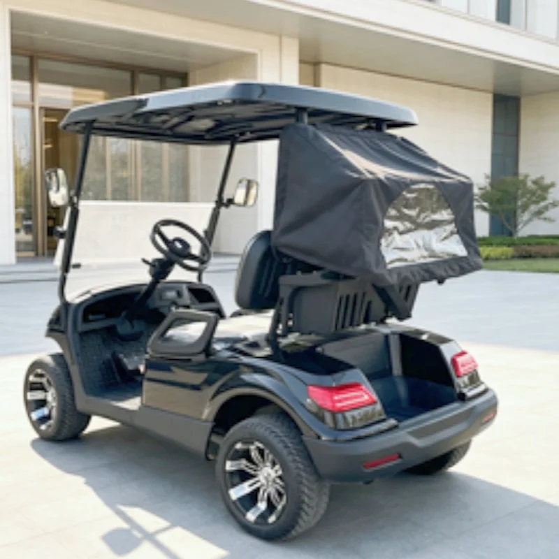 Good Premium Electric Golf Cart For Sale 2 Seat Golf Cart 5000W Wholesale Golf Cart Golf Bag Rain Cover Golf Bag Rack And Basket