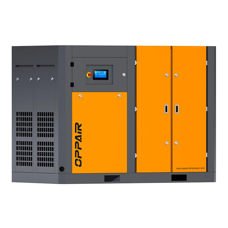 OPPAIR Big Air Screw Compressor 160Kw 200Hp 8Kg 8Bar 0.8Mpa 10Bar 12Bar Professional Factory Supply