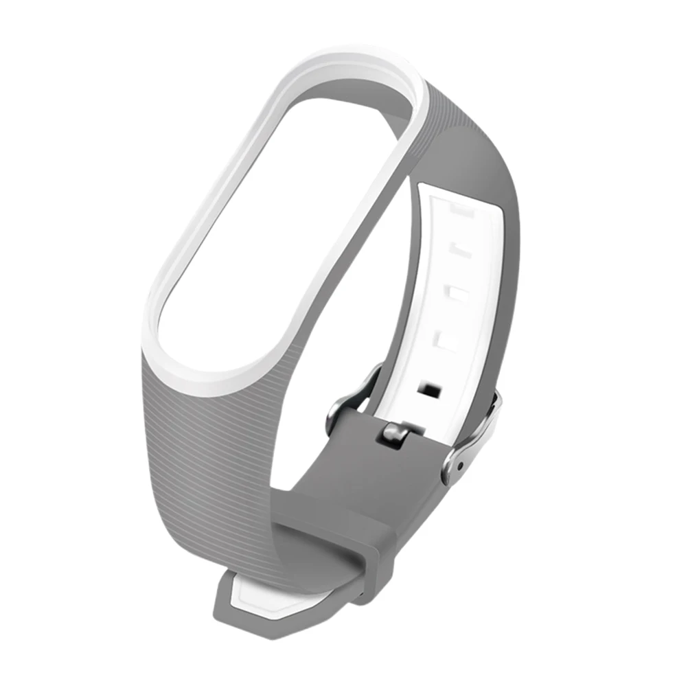 

Silicone Watch Bands Strap Wristband Light Grey Unisex Replacement Band Adjustable Size Fit Watches Style Charm