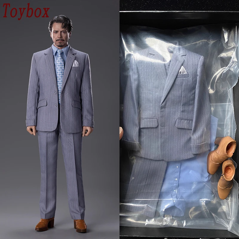 In Stock TOPO TP010 1/6 Scale Iron Man Tony Stark Monaco Suit Clothes Set Accessory For 12