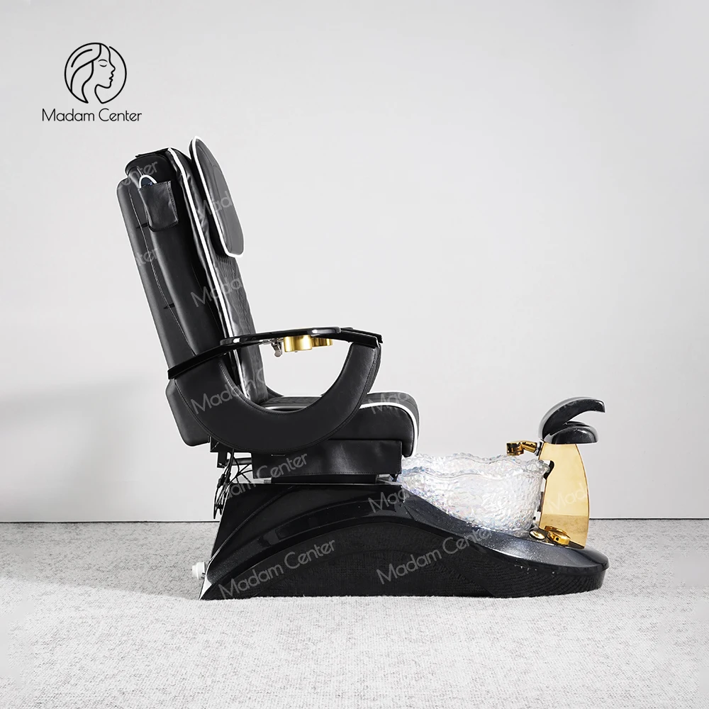 Madamcenter Luxury Pedicure Spa Chair Modern Salon No Plumbing Armchair with Electric Basin Nail Tech Foot Spa Chair