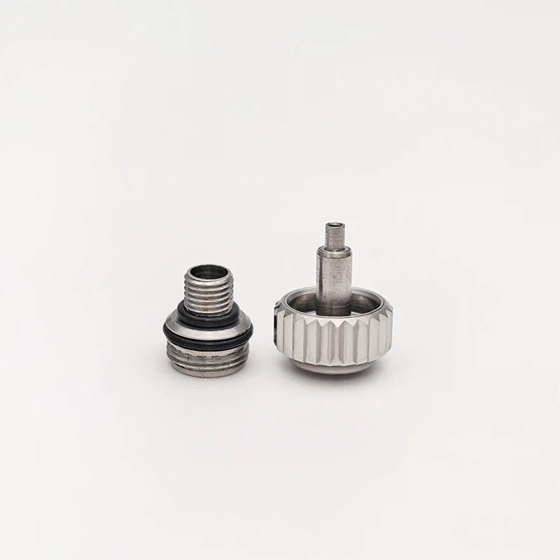 Stainless Steel Watch Crown with Stem for RLX Submariner GMT D-tona Models 116500 116610 116710 116520, 7.0mm Watch Repair Parts