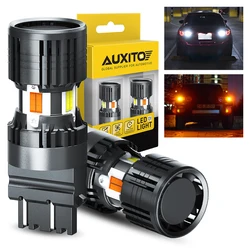 AUXITO 2Pcs Canbus T25 3157 P27/7W LED Switchback Turn Signal Lights DRL No Hyper Flash Dual Color Amber White With Cooling Fan