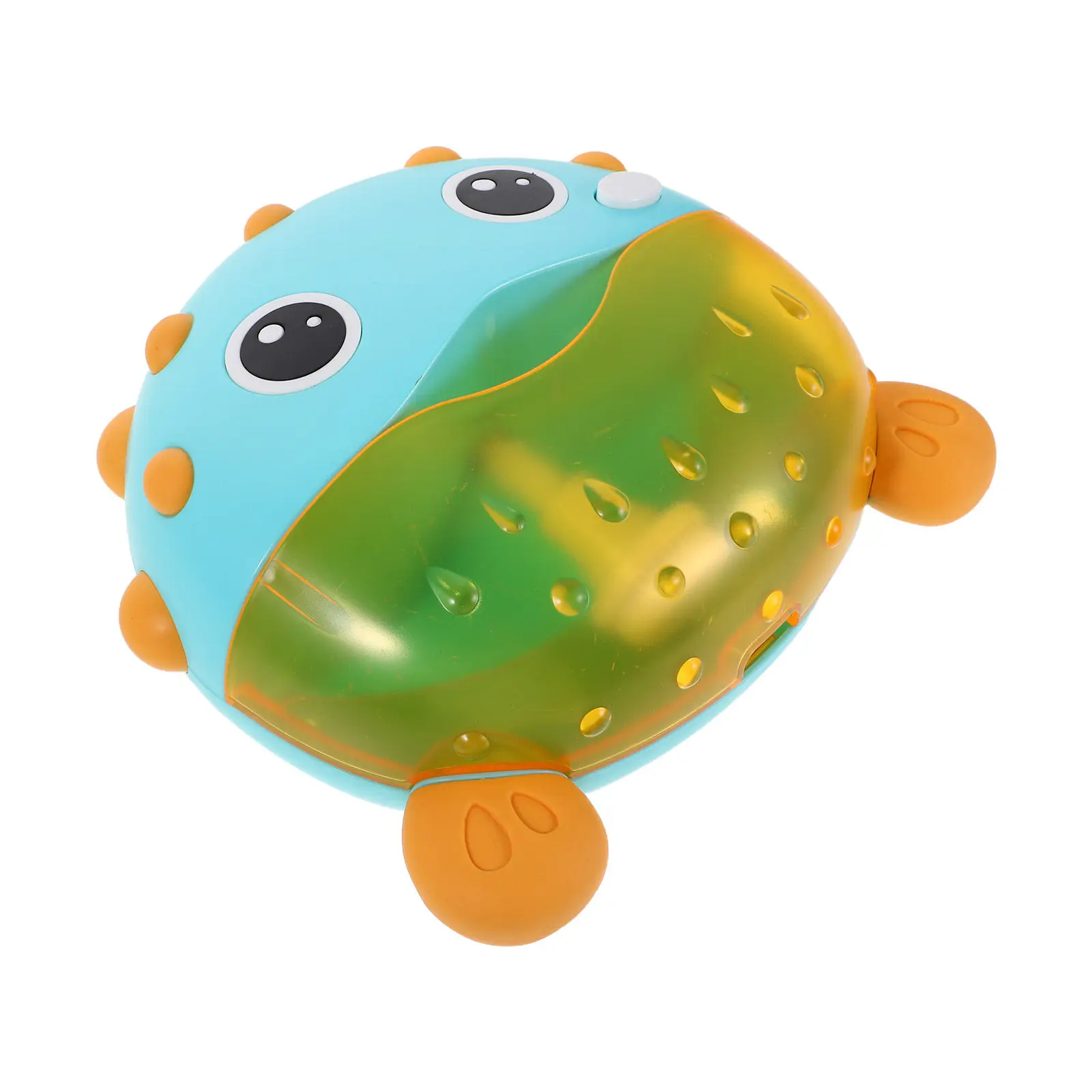 Automatic Fish-Shaped Bubble Bath Time with Cheerful Music Play Portable Lightweight Pufferfish Design Bath