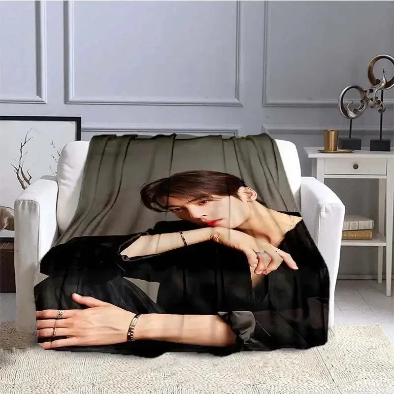 

True Beauty Hwang In Youp Cha EunWoo Flannel Throw Blanket Warm Star Art Design for Bed Sofa Picnic Perfect Gift
