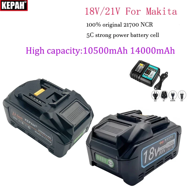 

air transport！18V 21700 5C Original lithium battery,For Makita Electric drill, grinder, electric saw，BL1850 BL1860 BML185 LXT40