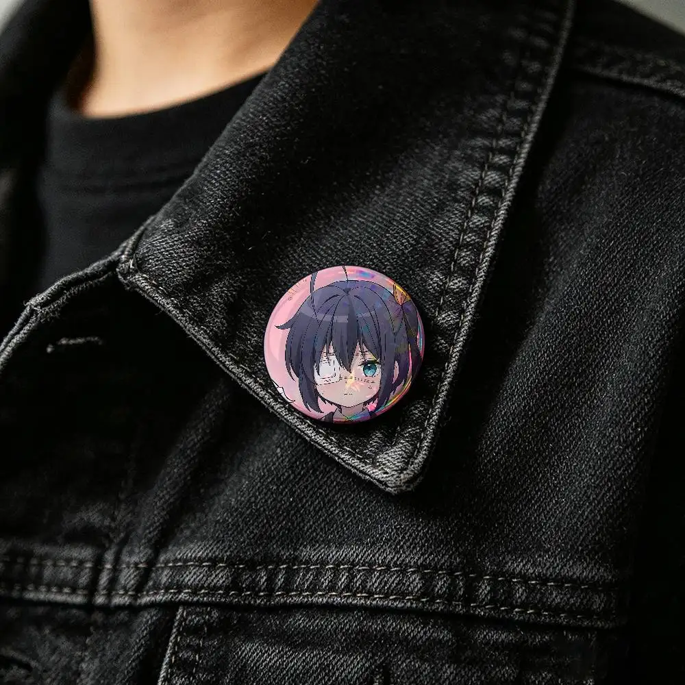 Kawai-R-rIkka-Takanashi-S Badge Pins For Friend, Backpack, Clothing, Collectible Accessories, Jewelry Gift