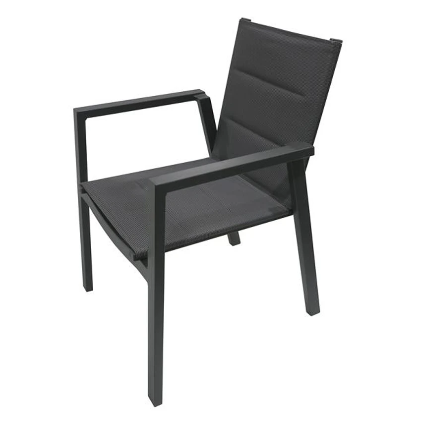 Restaurant Furniture Garden Extendable Table With Chairs Outdoor Dining Set Stack-able Patio Chair And Ceramic Table