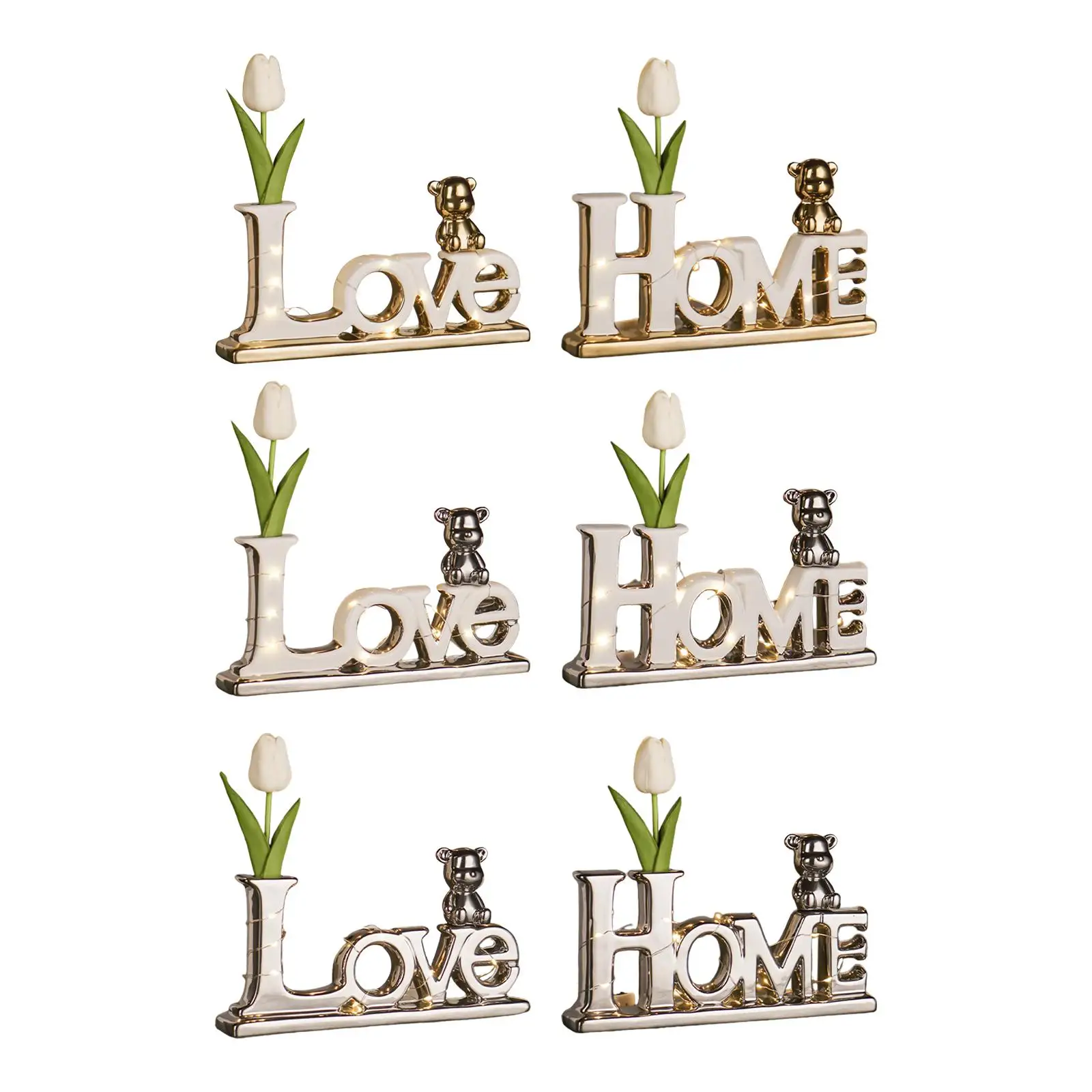 Word Signs for Home Decor with Lights Tabletop Decorations Table Sign for Home Entrance Living Room Fireplace Table Mantle