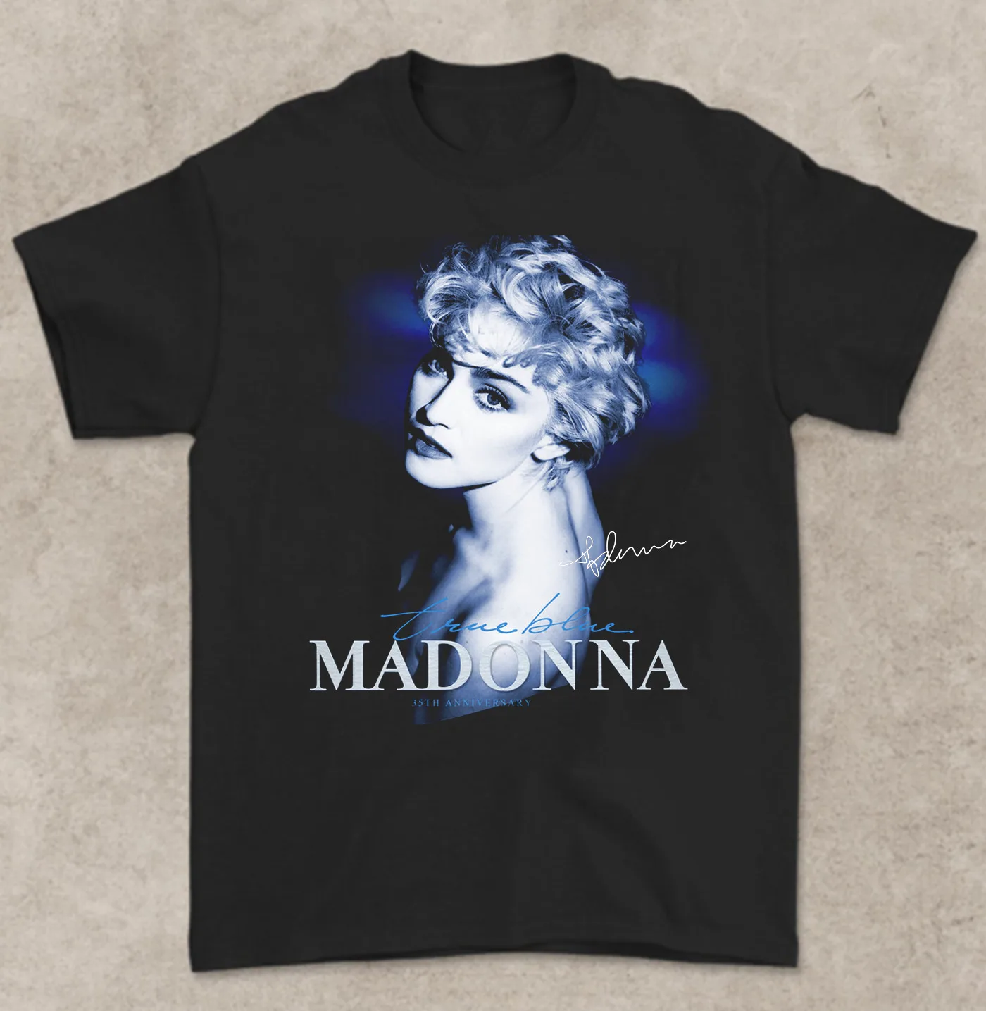 Vtg madonna true blue 35. Jahrestag schwarz T-Shirt s zu 5xl Fans