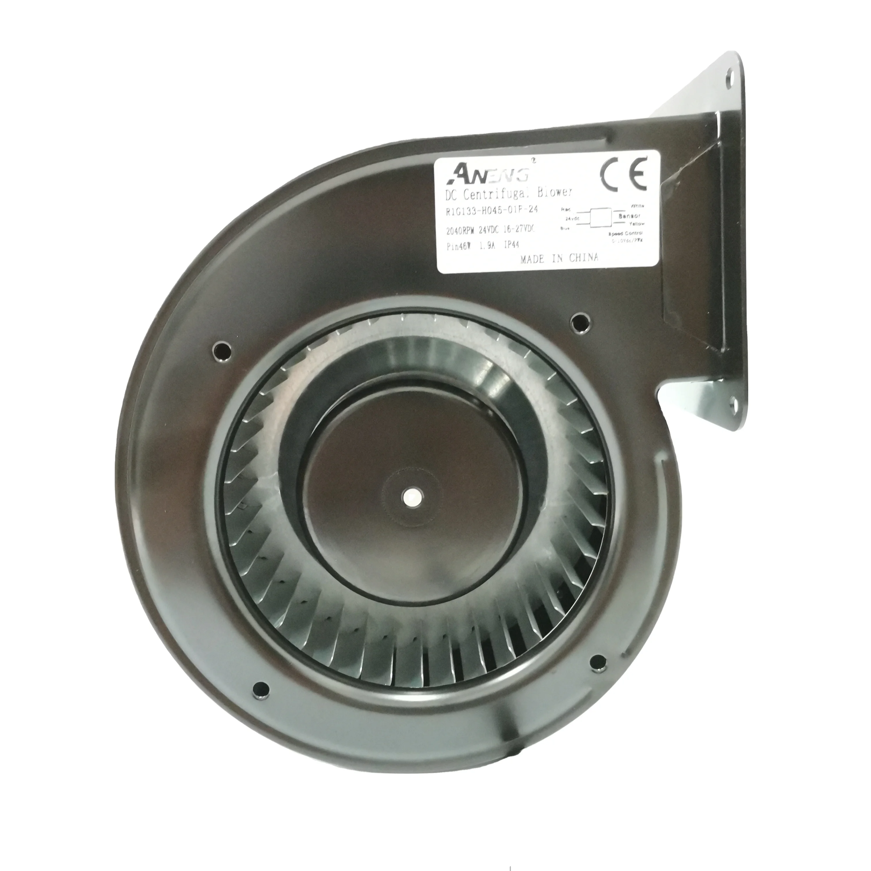 

18 Years Factory 133 Mini DC Blower Single Inlet 12v 24v 48v Steel Blade Centrifugal Blower Ventilation Exhaust Balloon Blowing
