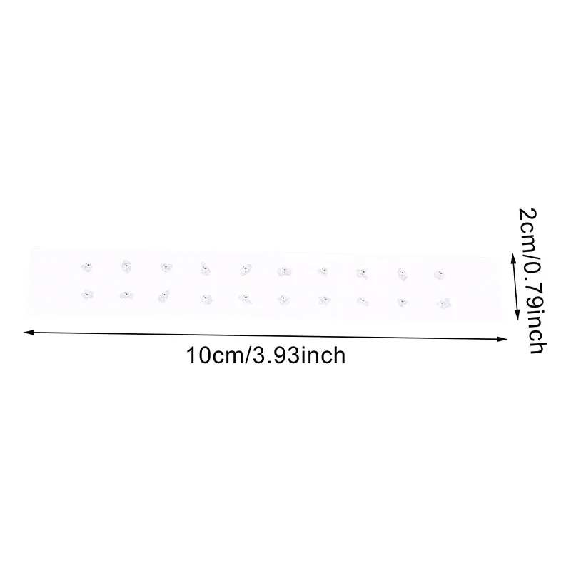 20 قطعة/ورقة الأذن البذور الوخز بالإبر الأذني الغريبة الملونة الماس المتاح الأذن ملصقات العلاج بالتدليك إبرة التصحيح