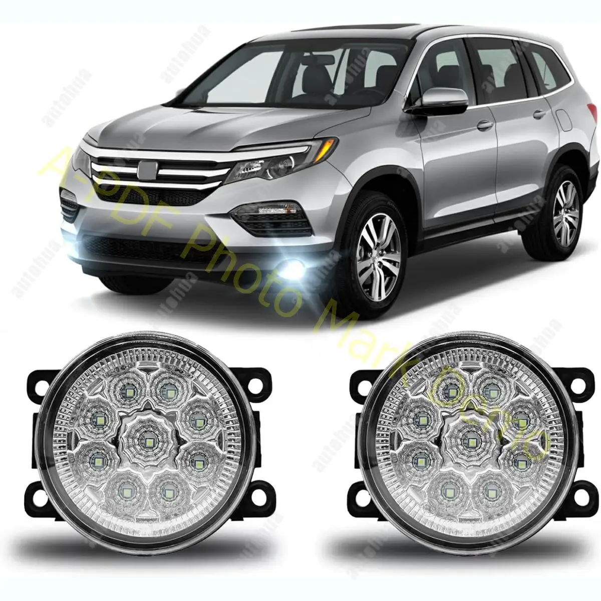 

Fog Light Bulb 3.5 Inch For Honda Pilot 2016 2017 2018 Driver & Passenger Bumper Fog Light Driving Lamp,6000k Coolwhite