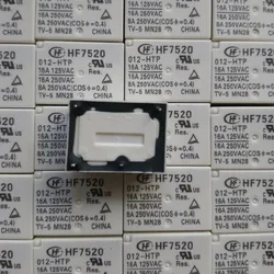 10PCS 100% New Relay HF7520 005-HTP HF7520 012-HTP HF7520 024-HTP HF7520-012-HTP HF7520-009-HTP HF7520 012 HTP 4PIN 16A 9V 12V