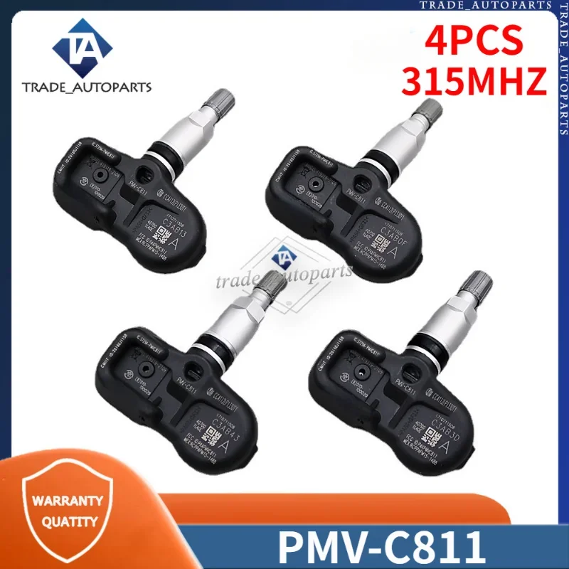 PMV-C811 TPMS TIRE PRESSURE MONITOR SYSTEM SENSOR 4PCS For NISSAN 370Z CUBE JUKE LEAF QUEST INFINITI EX35 EX37 FX50 M35H M56 M37