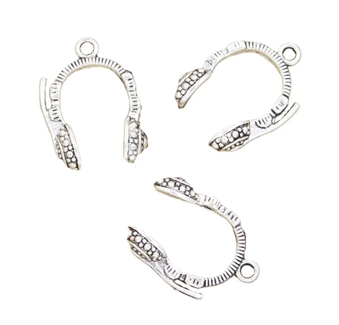 15pcs 25x18mm Zinc alloy metal tibetan silver  plated charm TY0015 for jewelry making