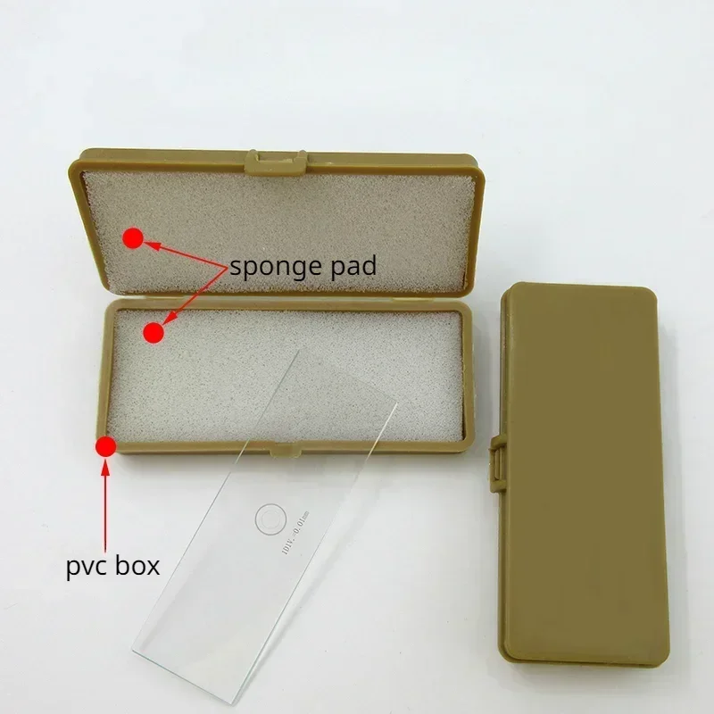 Microscope Eyepiece Calibration Slide Reticle Cross Line Ocular Graticule Micrometer Grid for Measurement