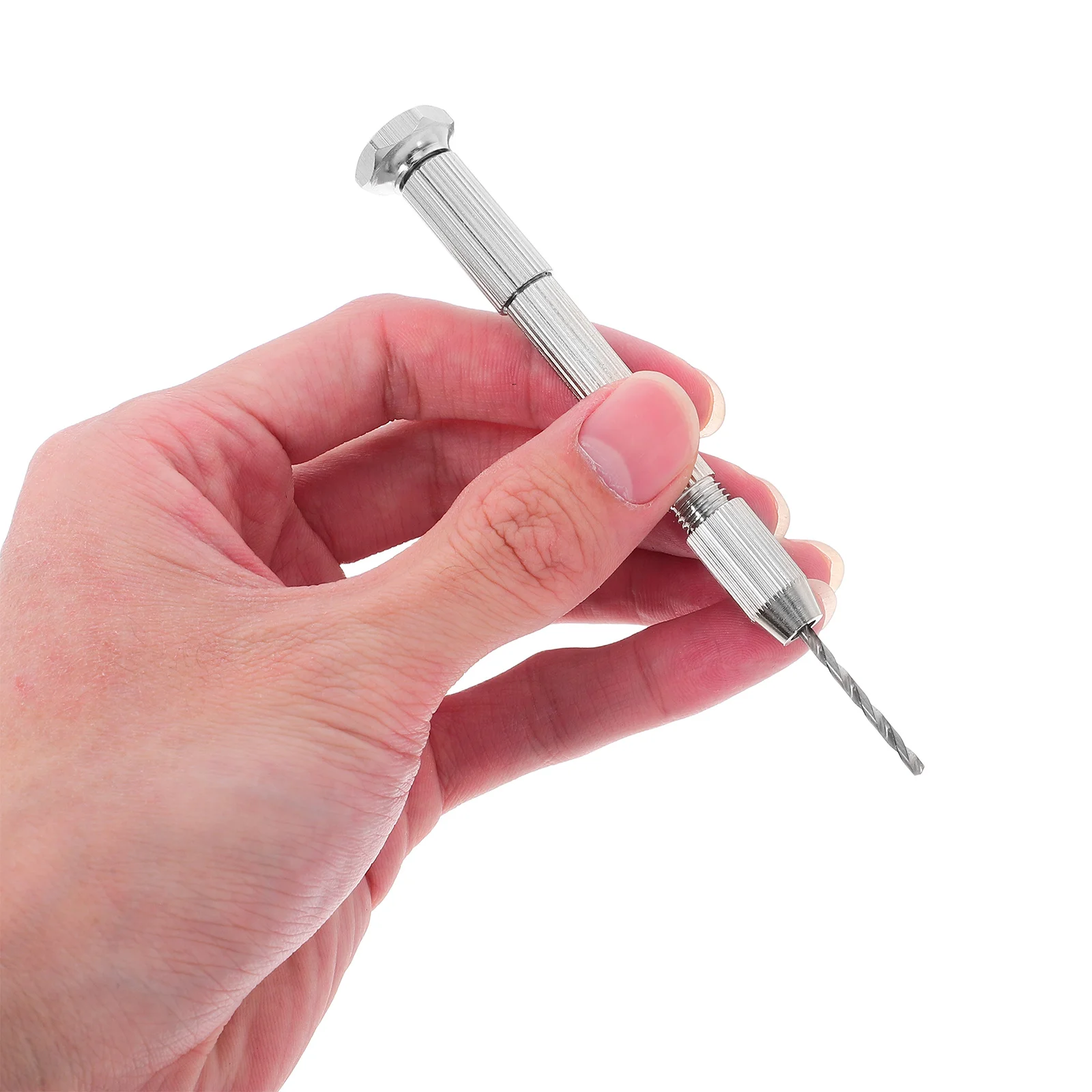 1 مجموعة اليد تويست الحفر دبوس ملزمة دليل يده أداة مجموعة مايكرو لقمة ثقب سبائك الألومنيوم الحرفية العمل DIY بها بنفسك أدوات لكمة المجوهرات