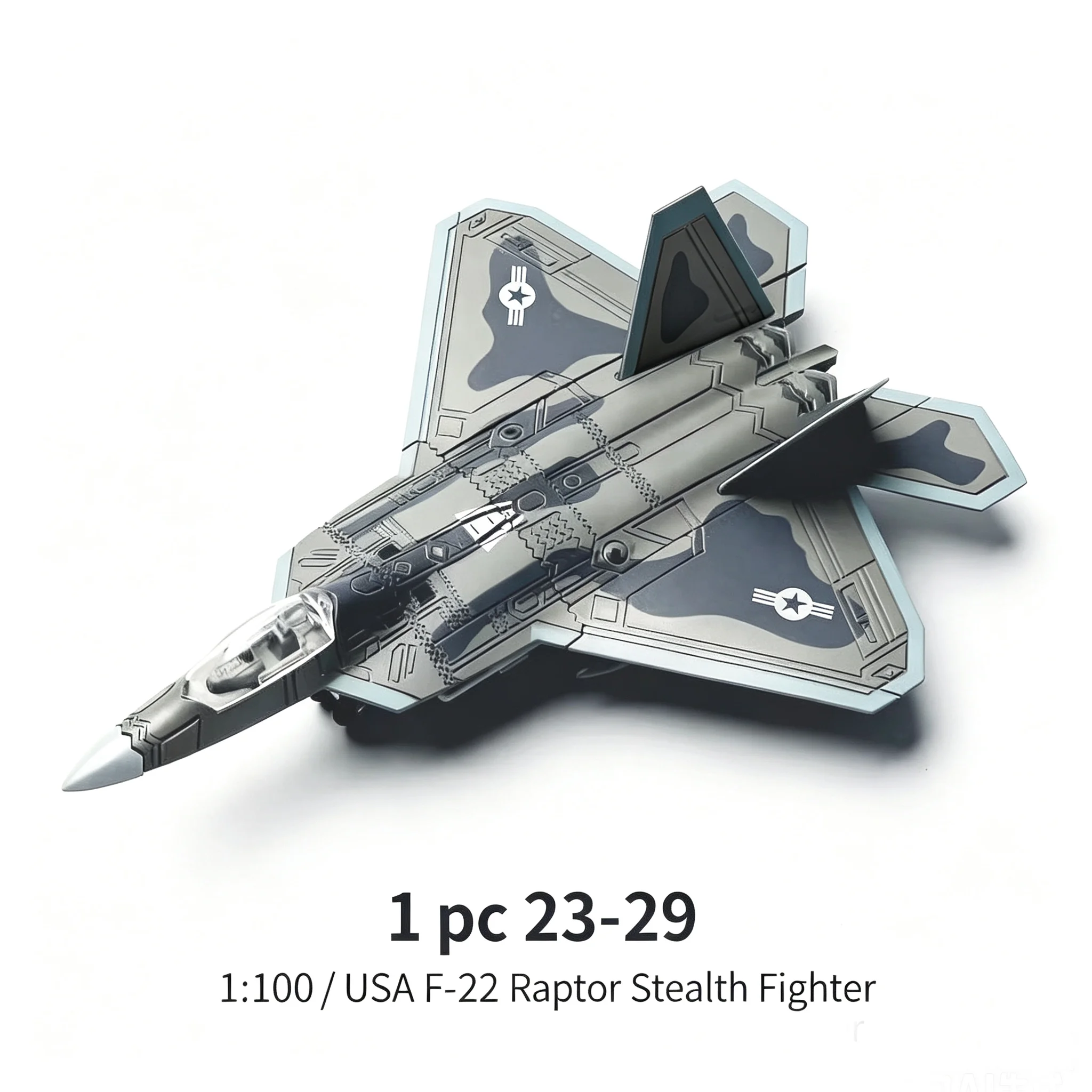 DIY Assembly Fighter Jet Model, Highly Simulated Military Aircraft with Realistic Camouflage Coating, Missile Attachments, Deskt