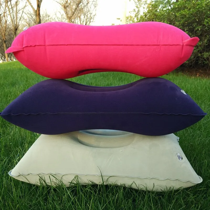 Air Cushion Pillow Outdoor Camping Sleeping Pad Folding Square Inflatable Pillow Travel Backrest Inflatable Headrest Large