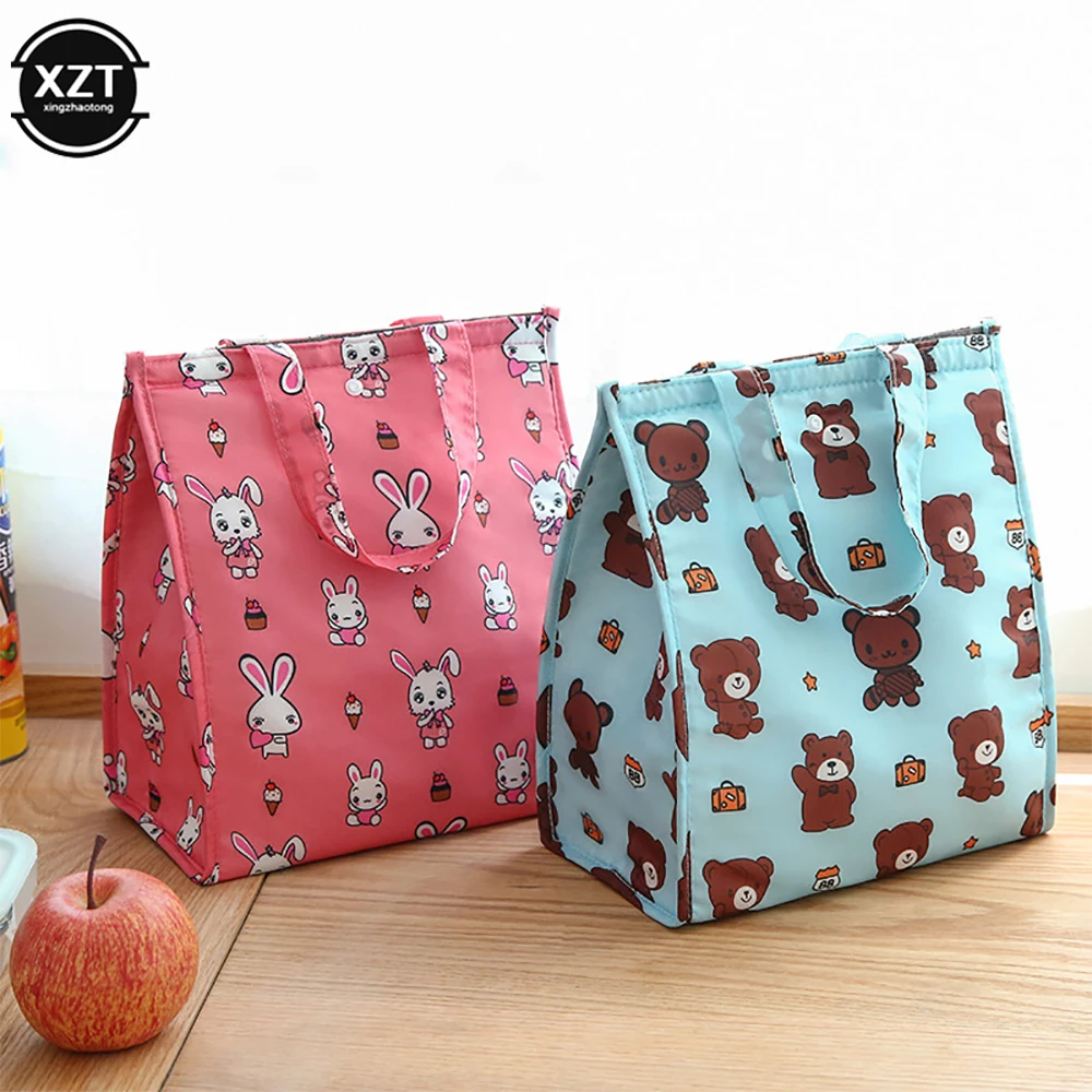 Waterproof Cooler Lunch Box Portable Insulated Canvas Lunch Bag Thermal Food Picnic Tote Cooler Bag Lunch Bags For Women kids