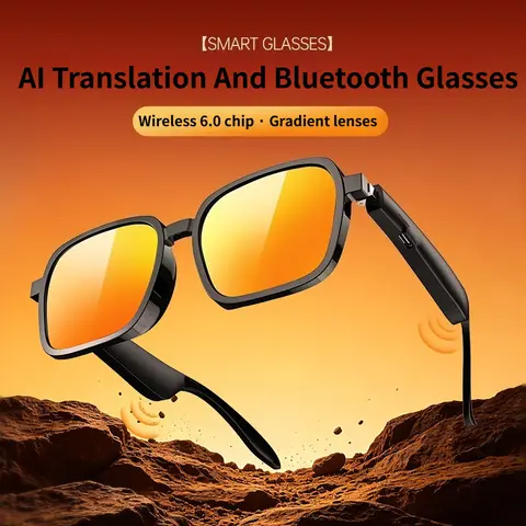 XG93 Smart Glasses Wireless Bluetooth Earphones Outdoor Sports Running Cycling Travel Open AI Translation Color Changing Glasses