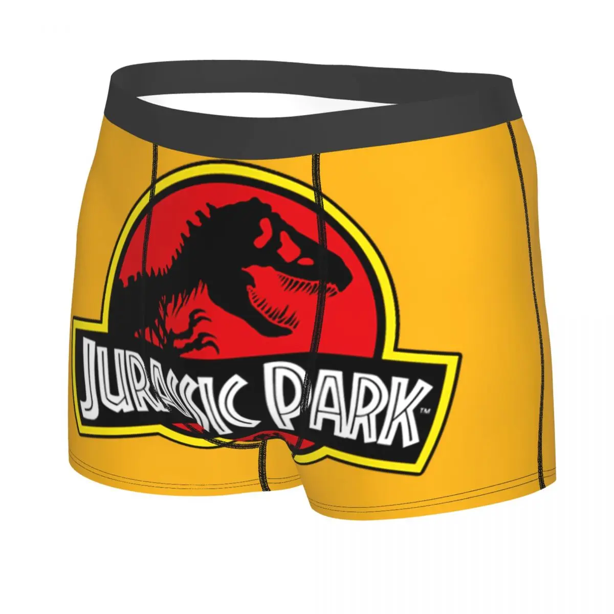 Custom Jurassic Park Boxers Shorts Men\'s Dinosaur World Briefs Underwear Novelty Underpants