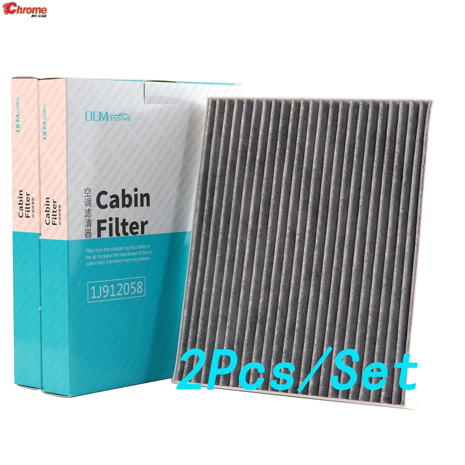 2PCS Car Pollen Cabin Air Filter For Hyundai Ioniq AE Kona EV Tucson Kia Niro  2018 2019 2020 2021 2022 97133-F2100 97133-F2200