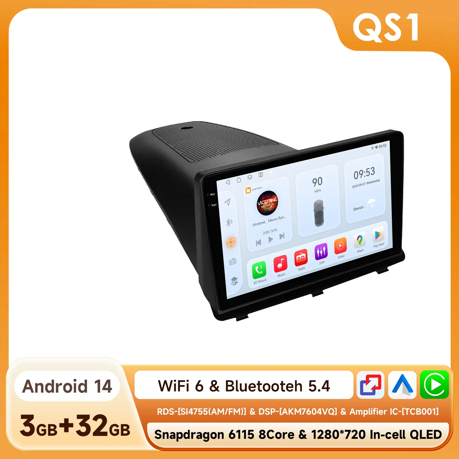 ossuret Android Auto Radio Voor Opel Antara 1 2006 - 2017 Autoradio Multimedia Video Speler 2 Din Headunit Touch Screen Dsp Gps