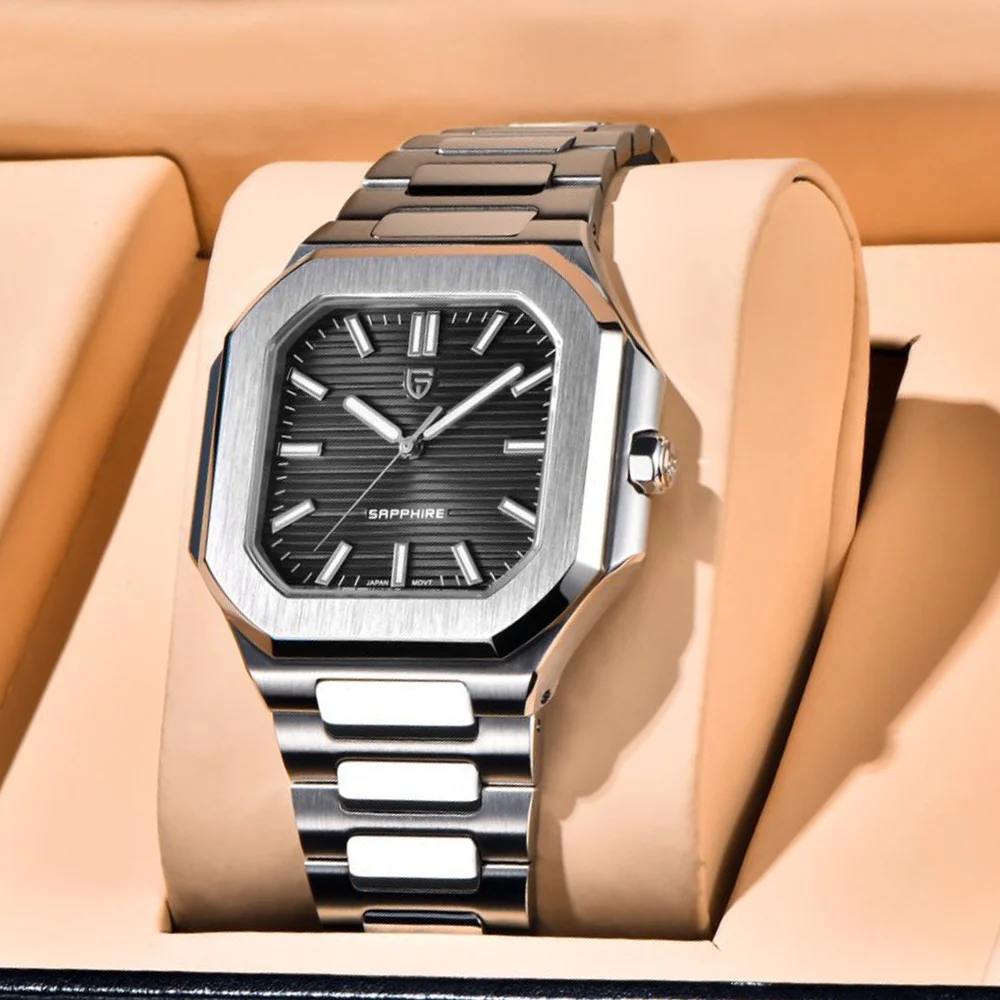 

Мужские кварцевые часы PAGANI DESIGN 37 мм, квадратные, с сапфировым стеклом и AR-покрытием, бизнес-часы с японским механизмом TMI VH31.