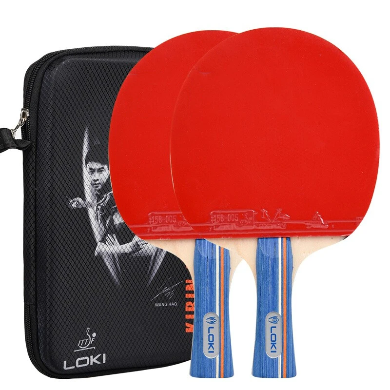 

LOKI K3000 Table Tennis Racket Set 2 pcs Training Ping Pong Bat Amateur Pingpong Racket with Bag