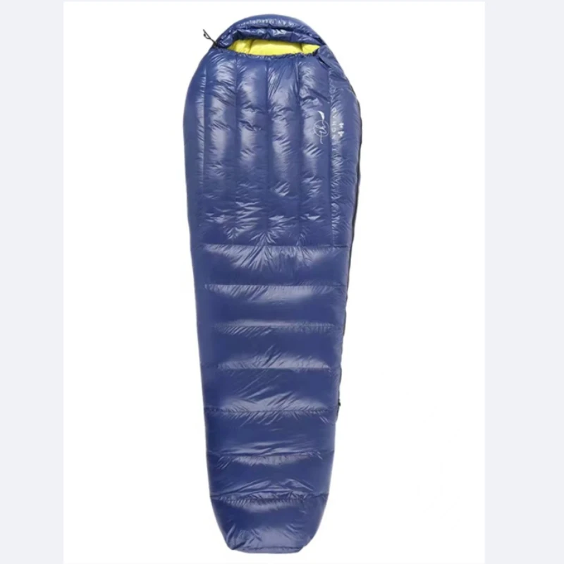 Down sleeping bag mummy warm winter camping adult splicing ultra-light thickening minus 30 degrees.