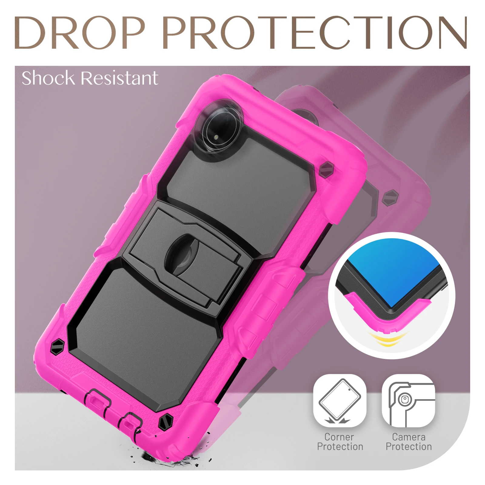 3-Layers Heavy Duty Rugged Case for Xiaomi Redmi Pad SE 2024 8.7