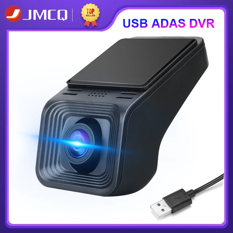 JMCQ USB ADAS CAR DVR Logger for Android Multimedia Car Player Advanced Camera,G Sensor,Loop Recording,Motion Detection, USB